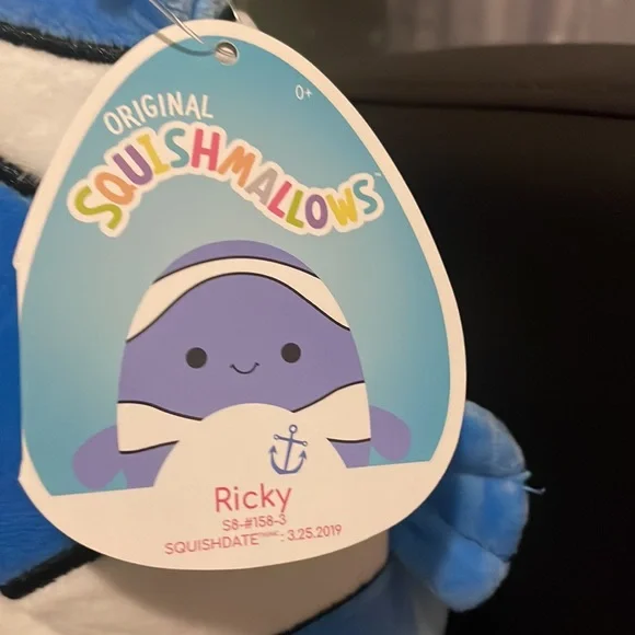 NWT Ricky Squishmallow 8” - Picture 2 of 3